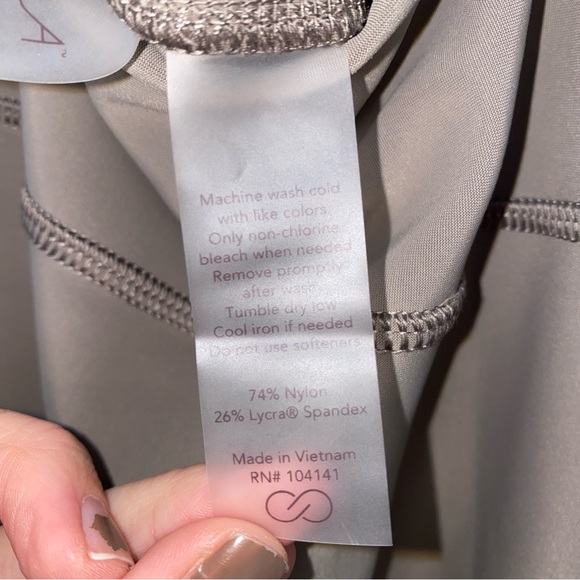 CALIA By Carrie Underwood Taupe/Gray High-Waisted Leggings - Picture 6 of 8